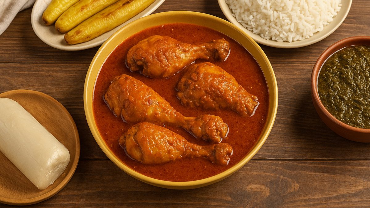 Moambe Chicken - The national dish of Congo Democratic (DRC)